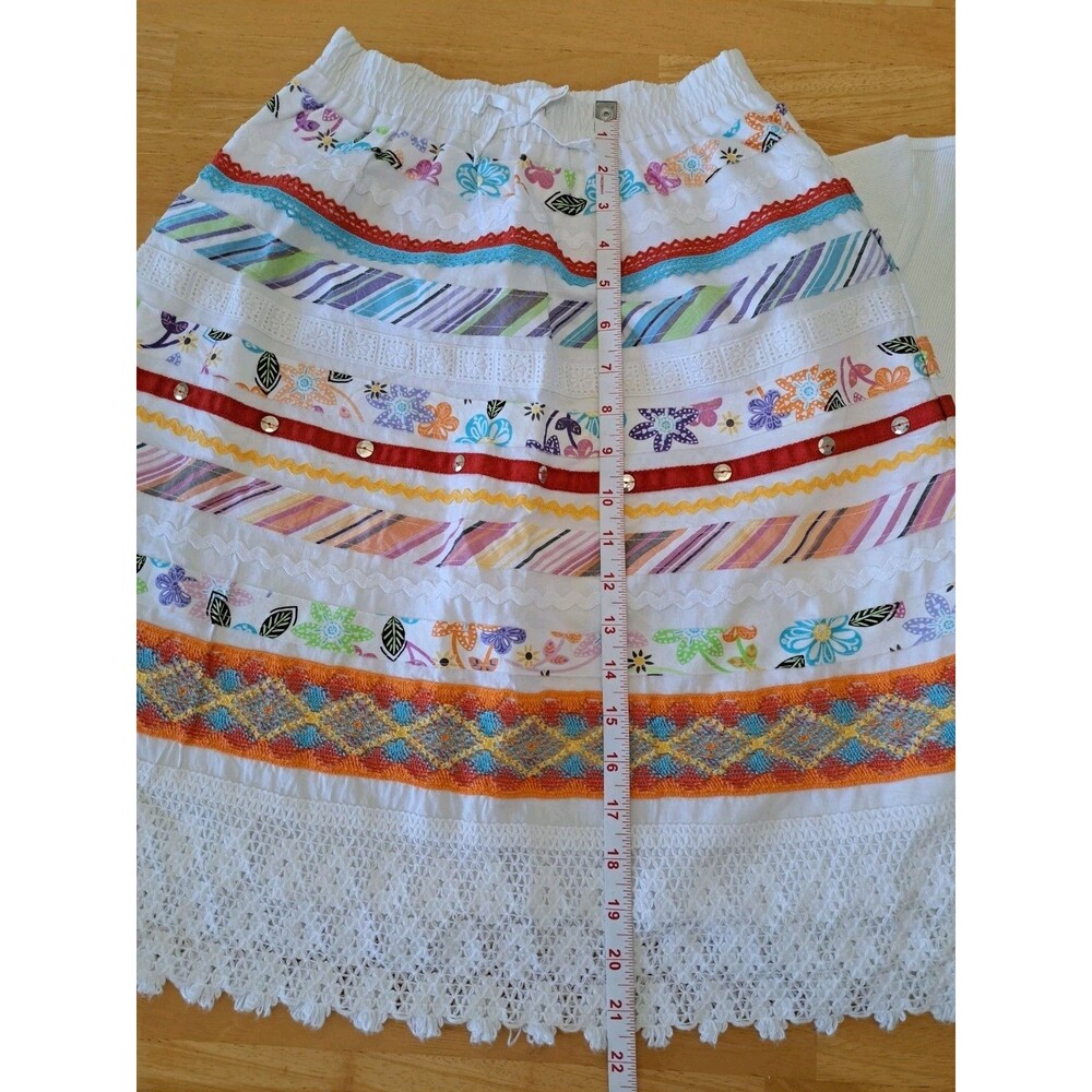 Children's Place Girls Ribbon Skirt & 2 White Tops Lot of Sizes 7/8 & XL 14 - Picture 9 of 13